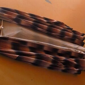 Brown and Black Striped Cardigan